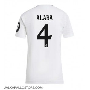 Real Madrid David Alaba #4 Kotipaita Naisten 2024-25 Lyhythihainen